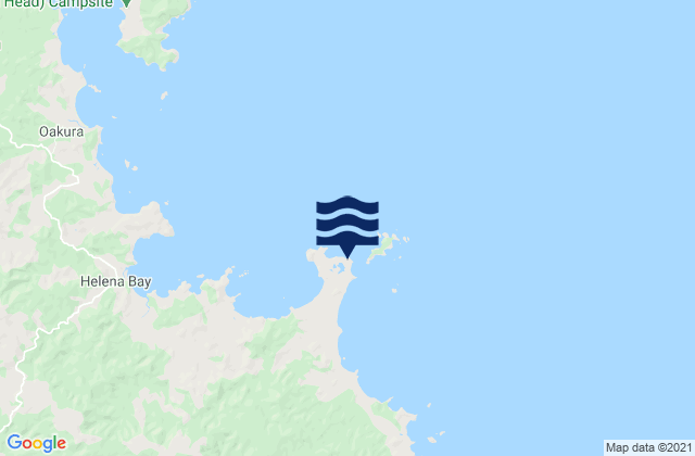 Kaituna Bay, New Zealand tide times map
