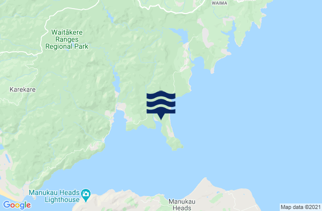 Kakamatua Inlet, New Zealand tide times map