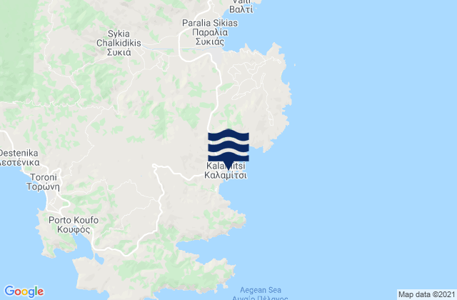 Kalamitsi, Greece tide times map
