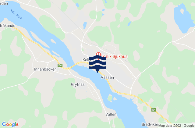 Kalix, Sweden tide times map