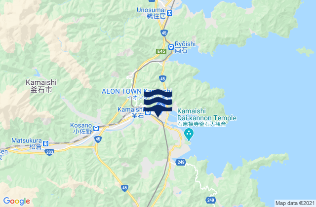 Kamaishi-shi, Japan tide times map
