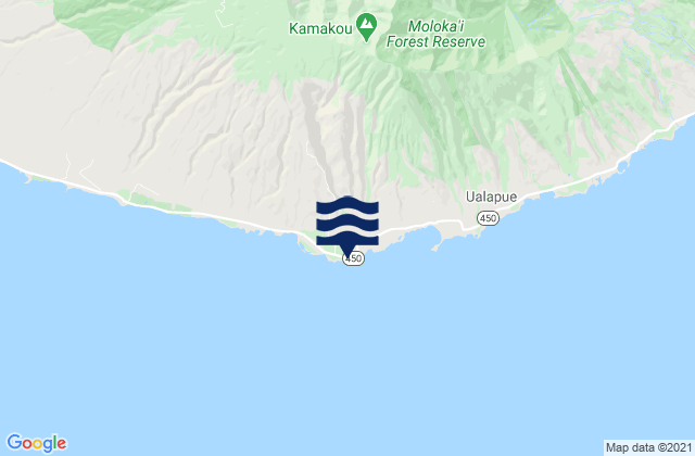 Kamalo Harbor, United States tide chart map
