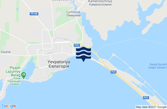 Kamenolomnya, Ukraine tide times map