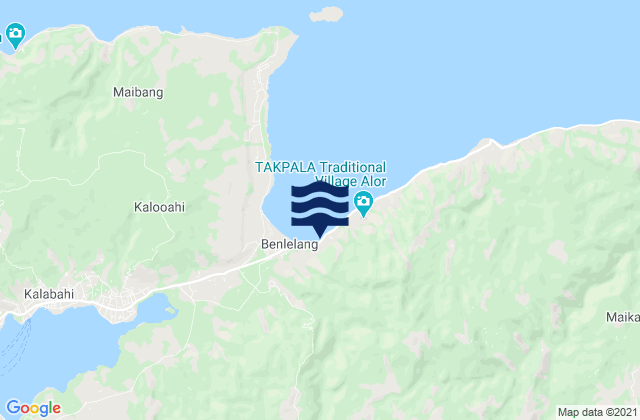 Kamentaha, Indonesia tide times map