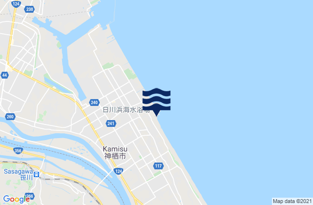 Kamisu-shi, Japan tide times map