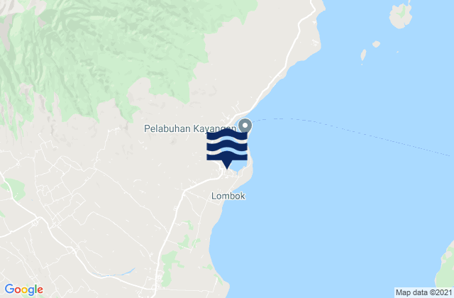 Kampungbaru, Indonesia tide times map