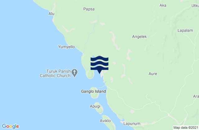 Kandrian, Papua New Guinea tide times map