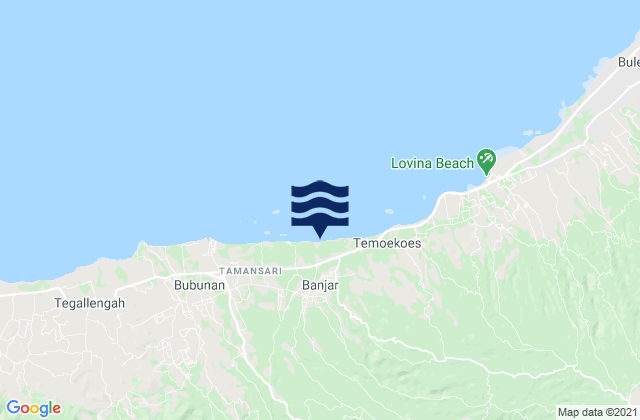 Kanginan, Indonesia tide times map