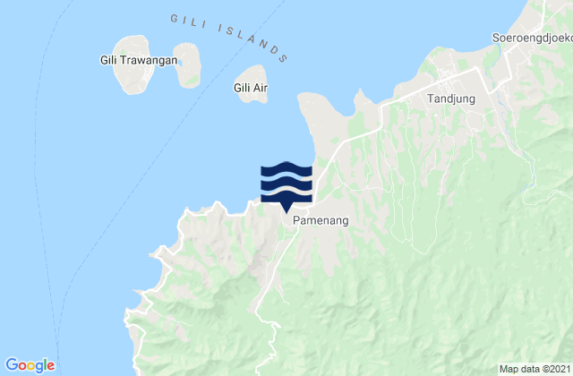 Karangsubagan, Indonesia tide times map