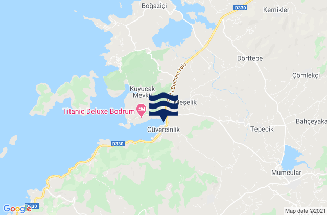 Karaova, Turkey tide times map