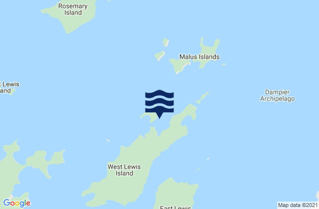 Karratha Bay, Australia tide times map