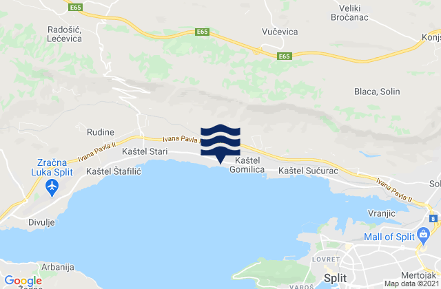 Kastel Kambelovac, Croatia tide times map