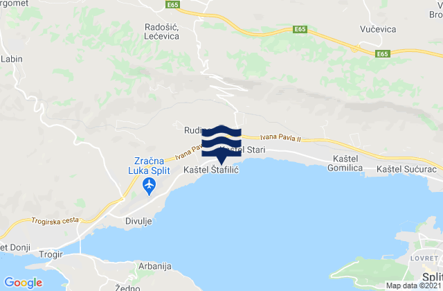 Kastel Novi, Croatia tide times map