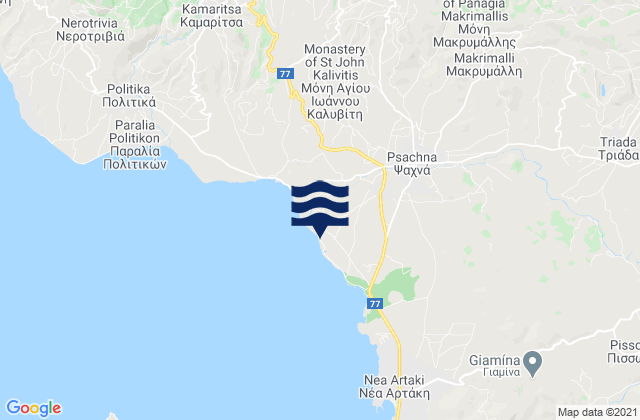 Kastella, Greece tide times map