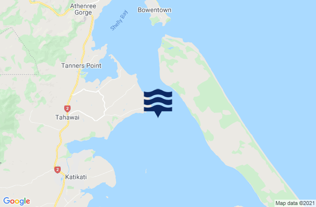 Katikati (Kauri Point), New Zealand tide times map