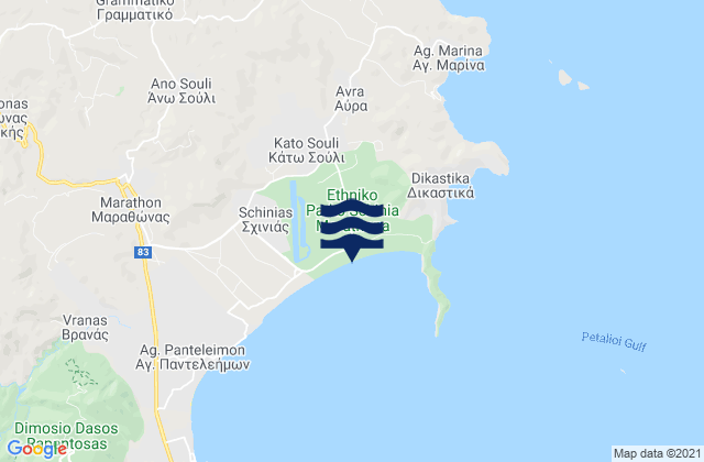 Kato Soulion, Greece tide times map