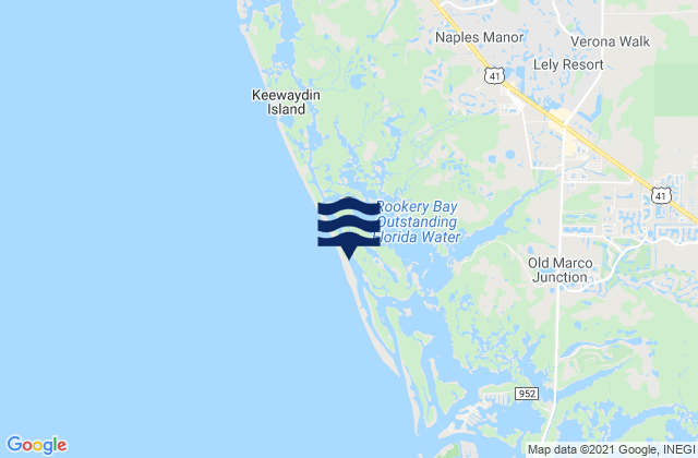 Keewaydin Island (Inside), United States tide chart map