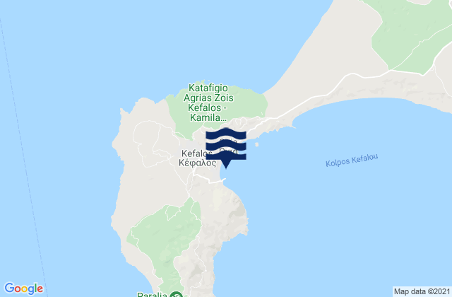 Kefalos, Greece tide times map