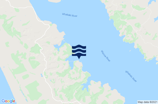 Kellys Bay, New Zealand tide times map
