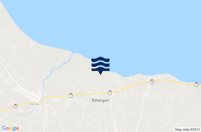Kemangi, Indonesia tide times map
