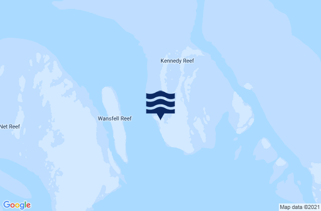 Kennedy Reef, Australia tide times map