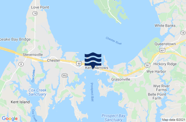 Kent Island Narrows, United States tide chart map