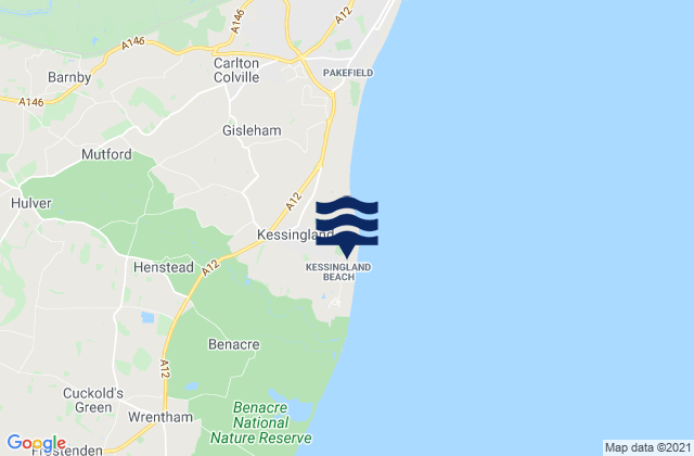 Kessingland, United Kingdom tide times map