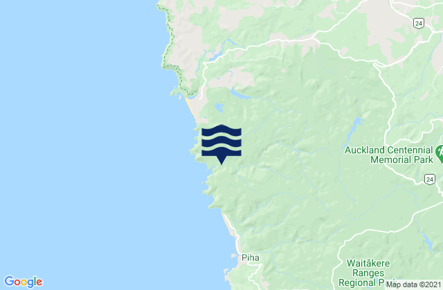Keyhole Rock, New Zealand tide times map