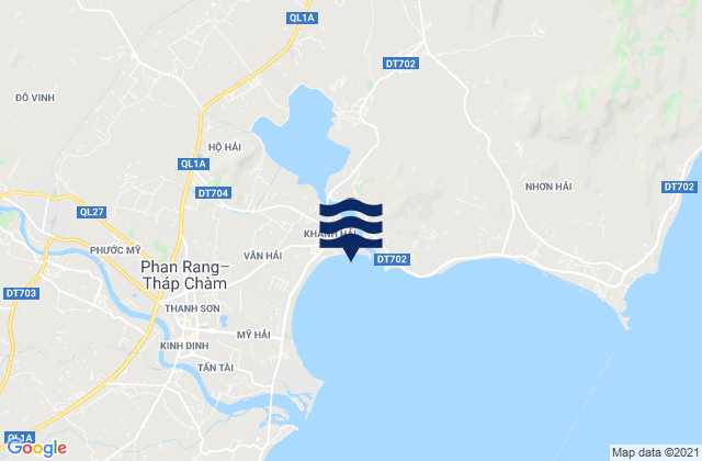 Khanh Hai, Vietnam tide times map