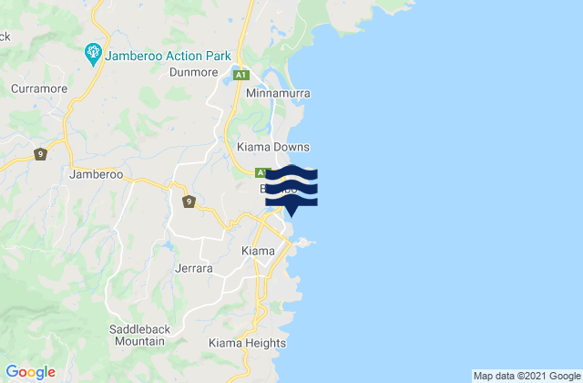 Kiama Harbour, Australia tide times map