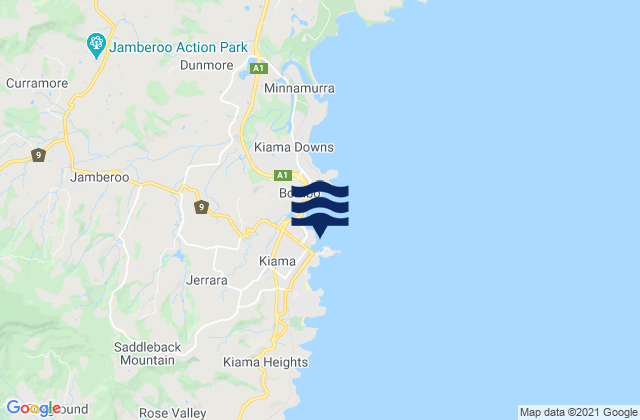 Kiama Pool, Australia tide times map
