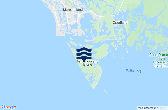 Kice Island, United States tide chart map