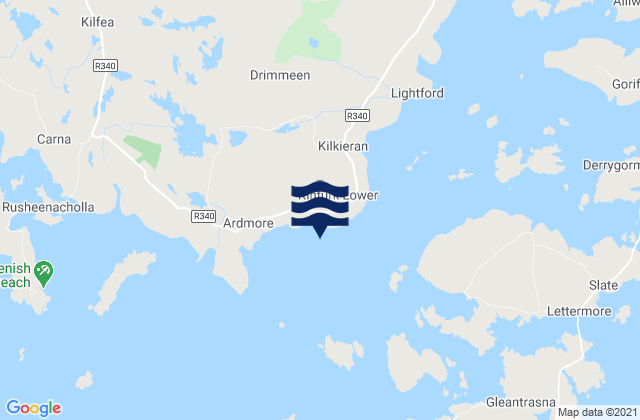 Kilkieran Bay, Ireland tide times map