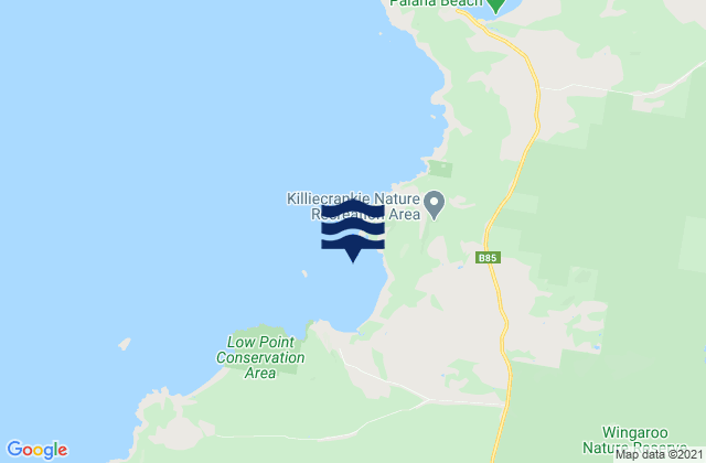 Killiecrankie Bay, Australia tide times map