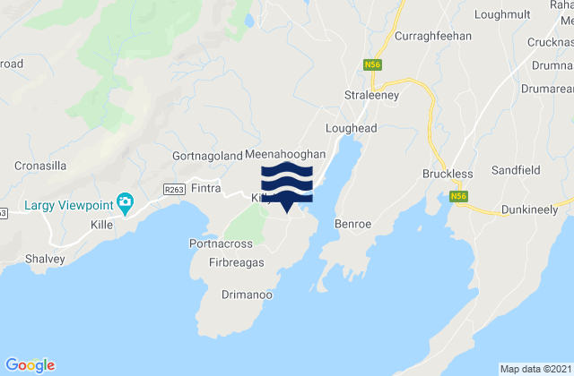 Killybegs, Ireland tide times map