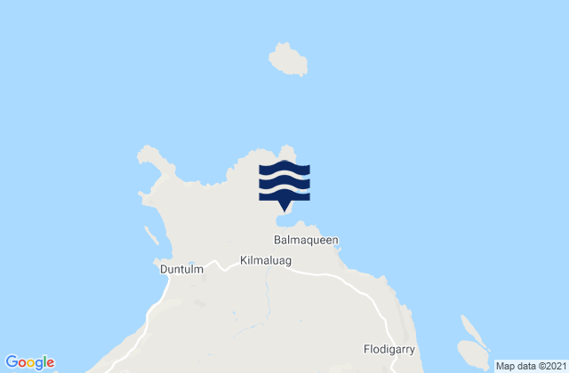 Kilmaluag Bay, United Kingdom tide times map