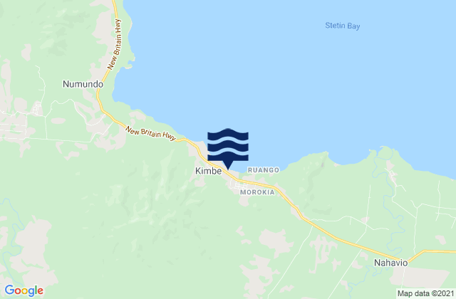 Kimbe, Papua New Guinea tide times map