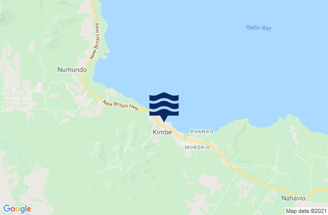 Kimbe, Papua New Guinea tide times map