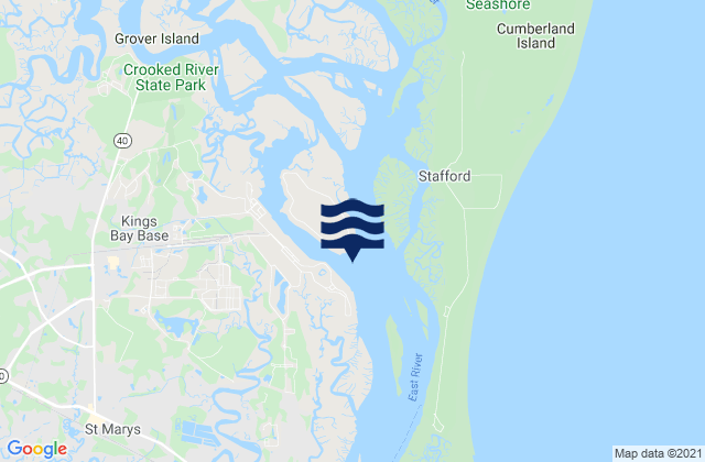 Kings Bay (Navy Base), United States tide chart map