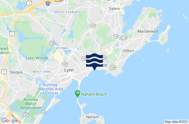 Kings Beach, United States tide chart map