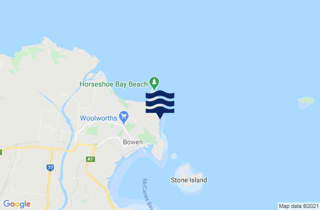 Kings Beach, Australia tide times map