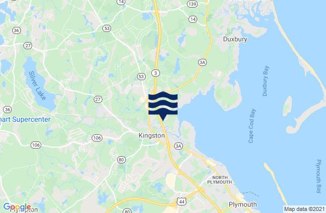 Kingston, United States tide chart map
