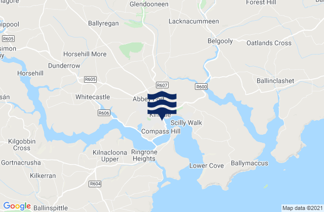 Kinsale, Ireland tide times map