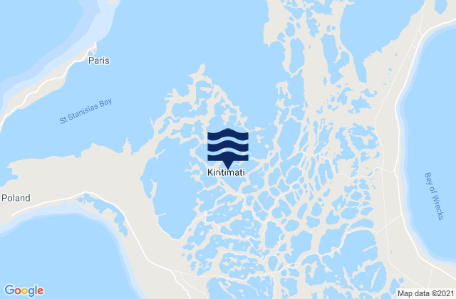 Kiritiamati (Christmas) Island, Line Islands (2), Kiribati tide times map