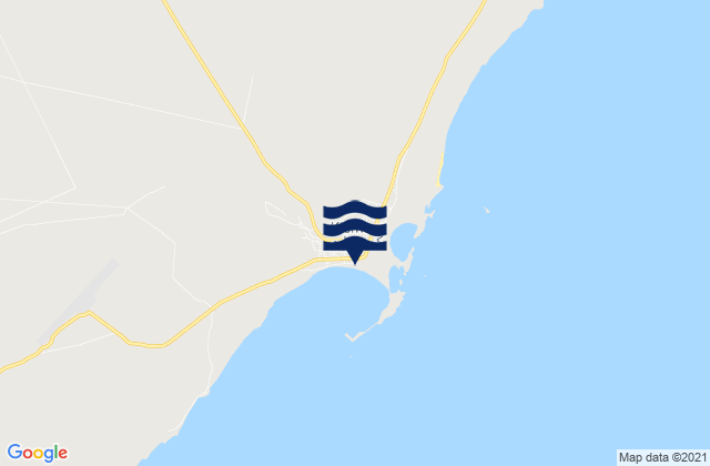 Kismayo, Somalia tide times map