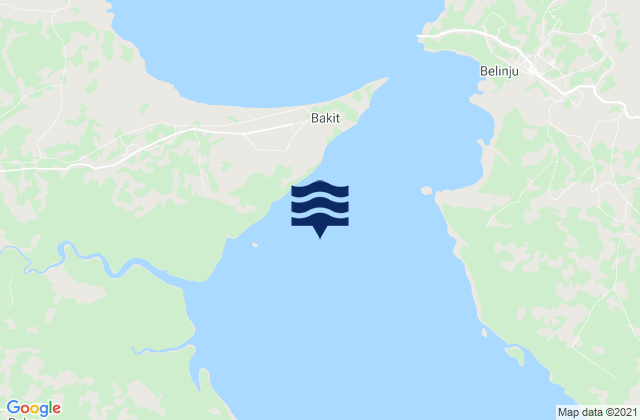 Klabat Bay (Bangka Island), Indonesia tide times map