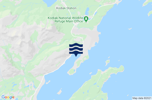 Kodiak Island, United States tide chart map