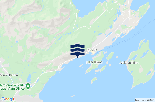Kodiak Port Of Kodiak, United States tide chart map