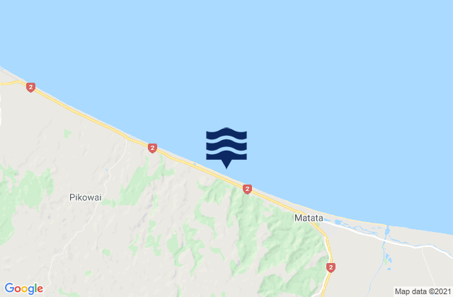 Kohioawa Beach, New Zealand tide times map
