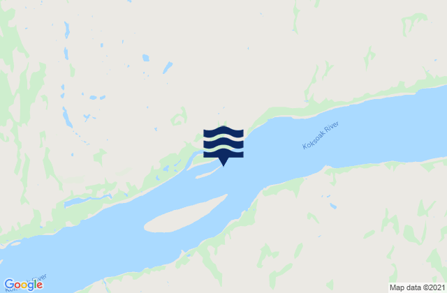 Koksoak River entrance, Canada tide times map